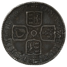 1711 Queen Anne Silver Milled Shilling