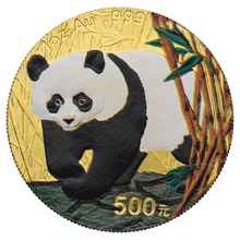 2001 Gold panda Premium Set Boxed