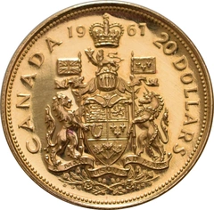 1967 Canada $20 Gold Coin Independence Centenary