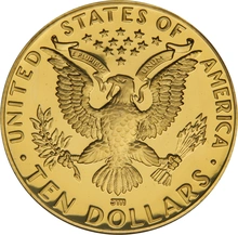 American Gold Commemorative Proof $10 1984 LA Olympics