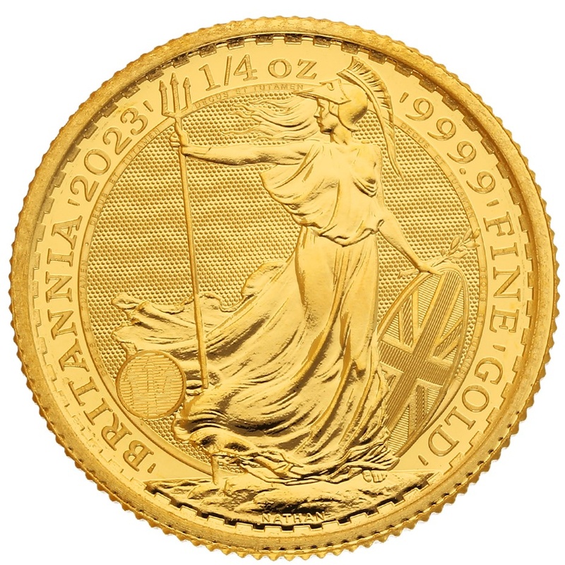 2023 1/4oz Gold Britannia Coin Queen Elizabeth II