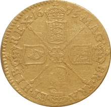 1675 Charles II Half Guinea - Fine