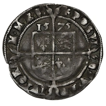 1575 Silver Sixpence Coin Elizabeth I 4th Issue Eglantine