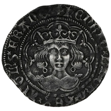 1422-1427 Silver Groat Fourpence Coin Henry VI Annulet Issue Calais Mint
