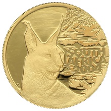 2004 1oz Natura Gold Coin Wildcats of Africa Lynx