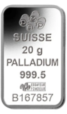 Second Hand Palladium 20g Bar