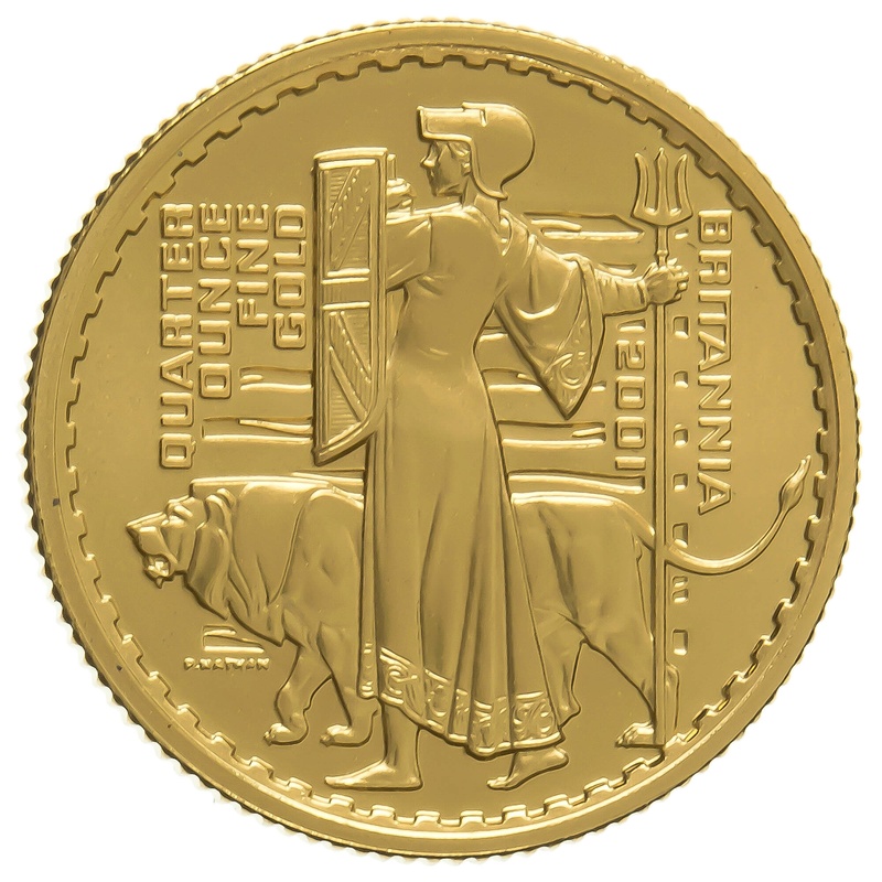 2001 Proof 1/4oz Gold Britannia Coin