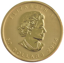 2014 1oz Canadian Maple Gold Coin