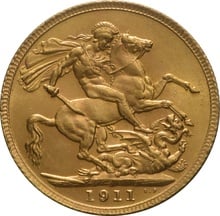 1911 Gold Sovereign Coin George V