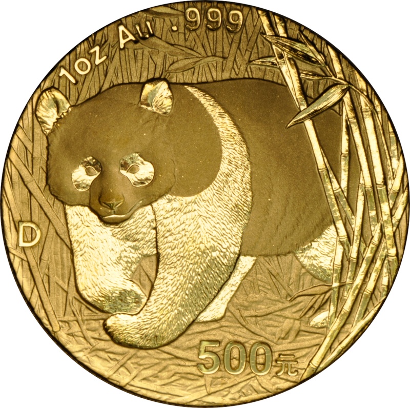 2001 1oz Chinese Panda Gold Coin