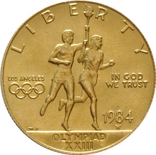 American Gold Commemorative $10 1984 LA Olympics