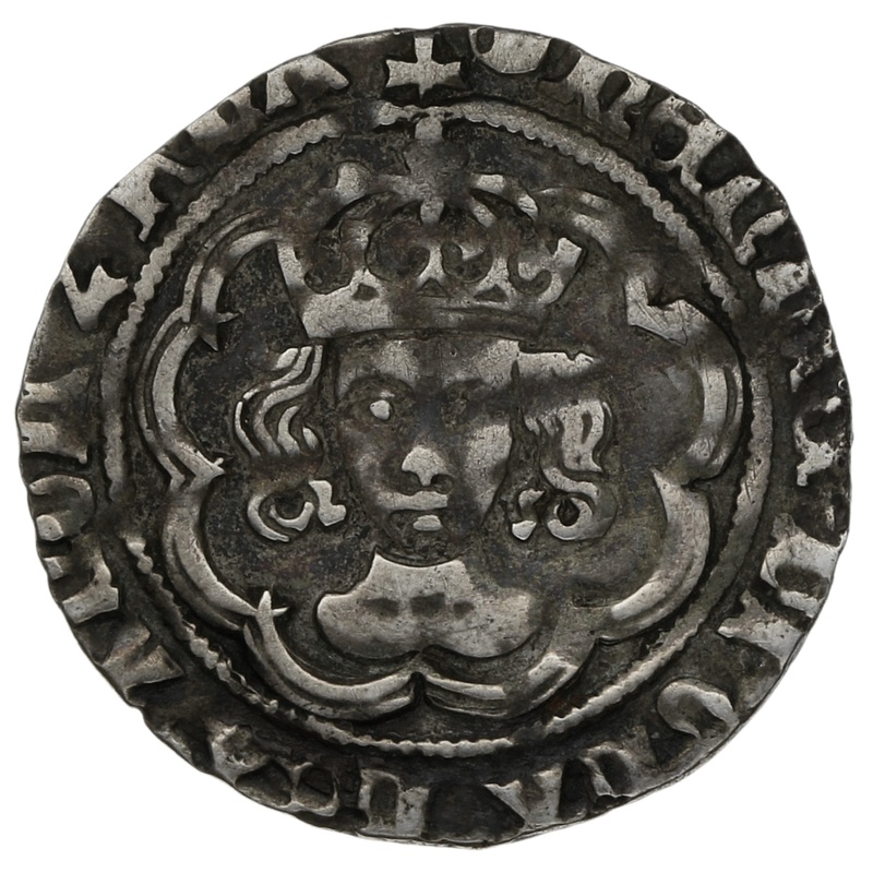 1495-1498 Henry VII Silver Half Groat Twopence Hammered mm Tun