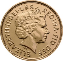 2015 Gold Sovereign Coin Elizabeth II Fourth Head