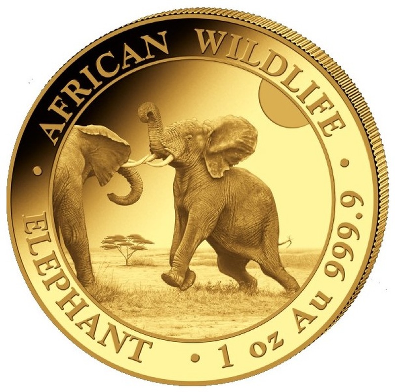 2024 1oz African Wildlife Elephant Gold Coin