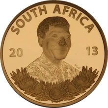 2013 Protea 1oz Proof Gold Coin Nelson Mandela Boxed