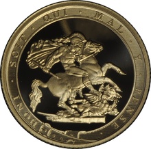 2017 Gold Sovereign Coin Elizabeth II Fifth Head Proof
