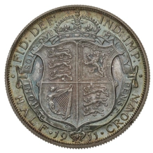 1911 Proof Silver Half Crown Coin George V