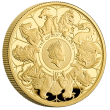 2021 1oz Completer Gold Coin Queen's Beasts Proof Boxed