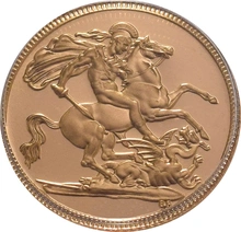 Proof Gold Sovereign Elizabeth II - Third Head