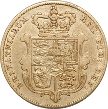 1827 Gold Half Sovereign George IV