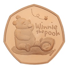 2020 Proof 50p Gold Coin Winnie the Pooh Boxed