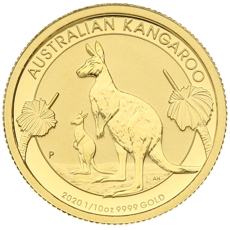 2020 1/10oz Australian Kangaroo Gold Nugget Coin