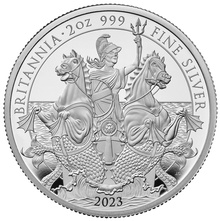 2023 Proof 2oz Silver Britannia Coin Boxed