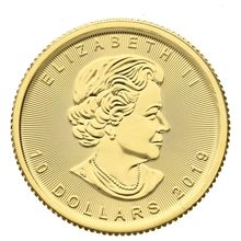 2019 1/4oz Canadian Maple Leaf Gold Coin