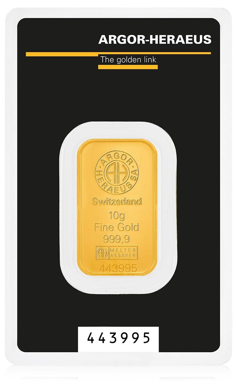 10g Gold Bar Argor-Heraeus