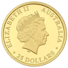 2018 1/4oz Australian Kangaroo Gold Nugget Coin Boxed