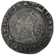 1579 Silver Sixpence Coin Elizabeth I Greek Cross