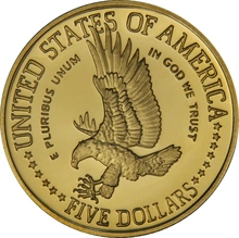 1986 Proof Statue of Liberty - American Gold Commemorative $5 PCGS PR69