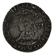 1660-1662 Silver Sixpence Coin Charles II Crown