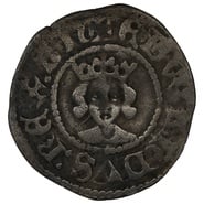1361-69 Edward III Hammered Silver Halfpenny - Treaty Period