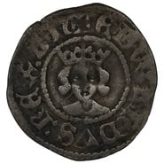 1361-1369 Silver Half Penny Coin Edward III Hammered Treaty Period