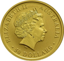 2015 1/2oz Australian Kangaroo Gold Nugget Coin