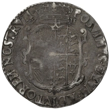 1555 Silver Shilling Coin Philip and Mary Hammered