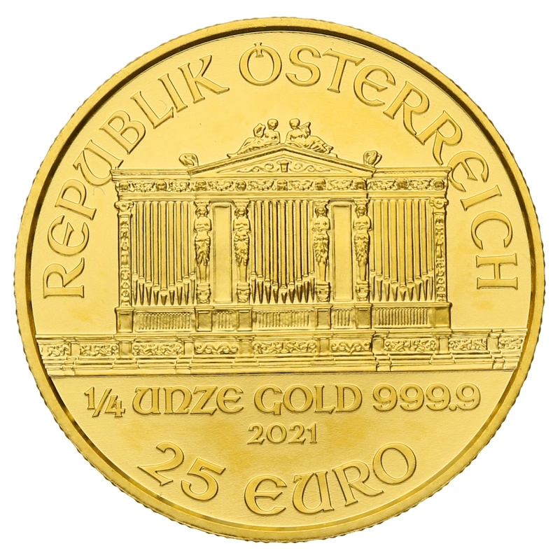 2021 1/4oz Austrian Gold Philharmonic Coin
