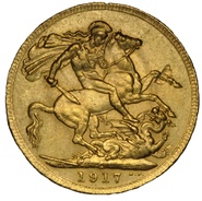 1917 Gold Sovereign - King George V - Canada