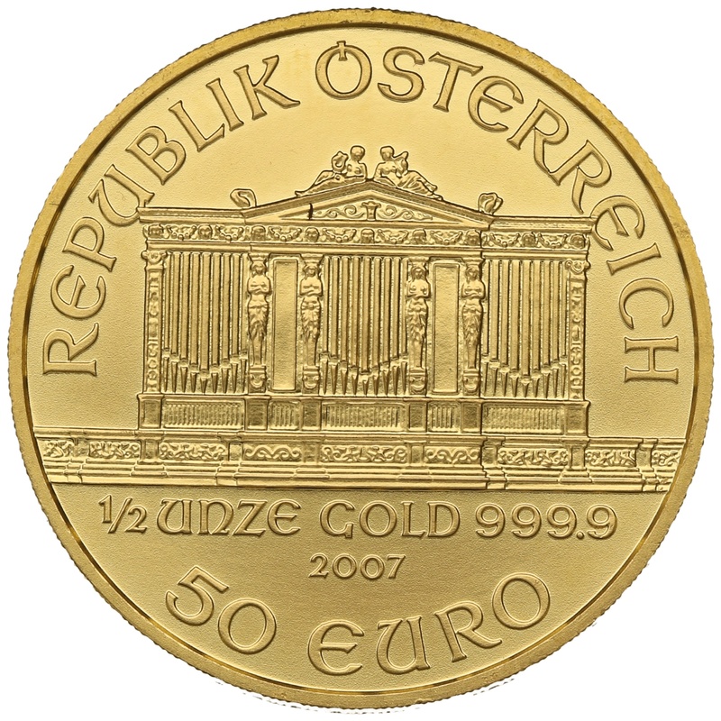 2007 1/2oz Austrian Gold Philharmonic Coin