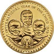 1979 Lesotho 1oz 250 Maloti Unesco Year of the Child