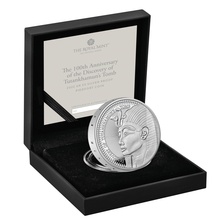 2022 Proof Piedfort Silver Crown £5 Coin 100th Anniversary of Discovery of Tutankhamun’s Tomb Boxed