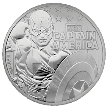 2019 Captain America Silver Coin 1oz