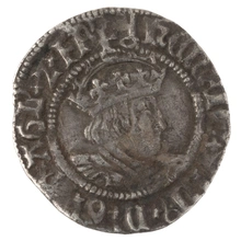 Henry VIII Silver Half Groat Twopence Fine