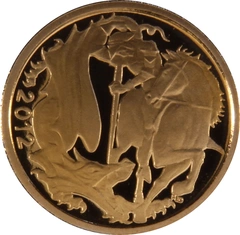 2012 Proof Gold Quarter Sovereign PCGS PR70