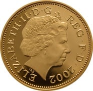 Gold Proof 2p Two Pence Piece