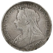 1896 Silver Crown Coin Queen Victoria