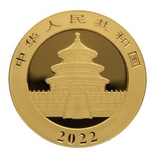 2022 15g Chinese Panda Gold Coin