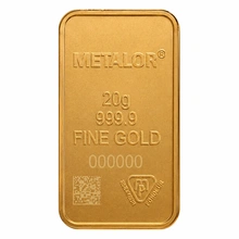 20g Gold Bar Metalor