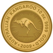 2009 10oz Australian Kangaroo Gold Nugget Coin